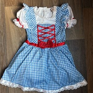 Blue and White Gingham Kids Costume Dorothy Wizard of Oz Dress